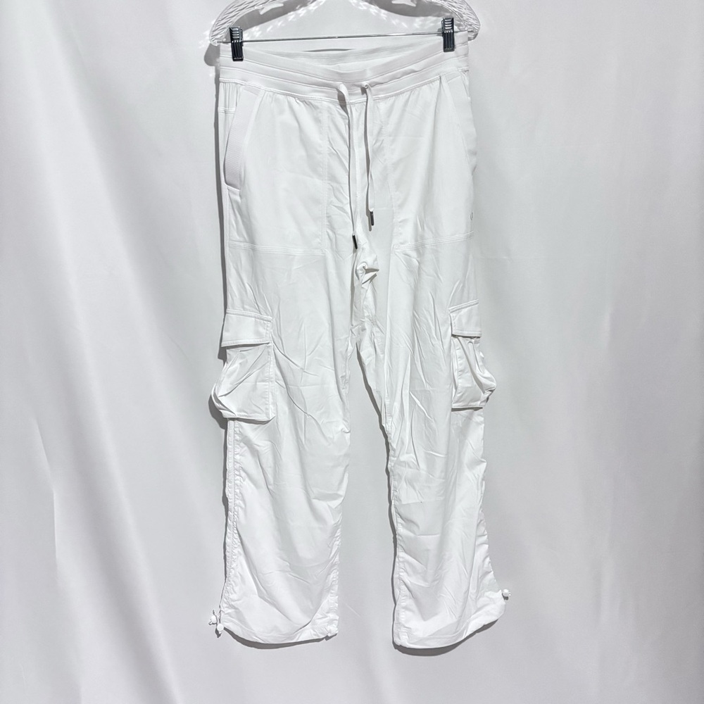 Lululemon Dance Studio Pants Drawstring Athletica White Cargo Medium